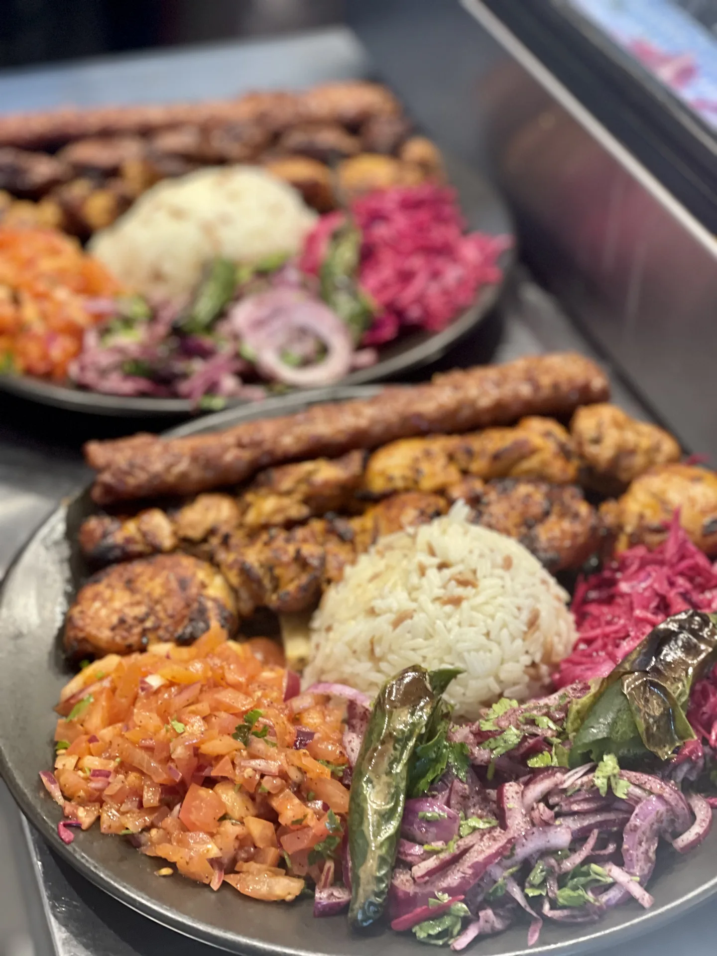 Charcoal Shish Plates